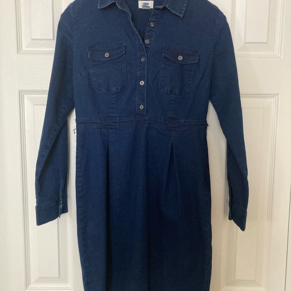 Old Navy Women's Long Sleeve Dress - Deep Blue